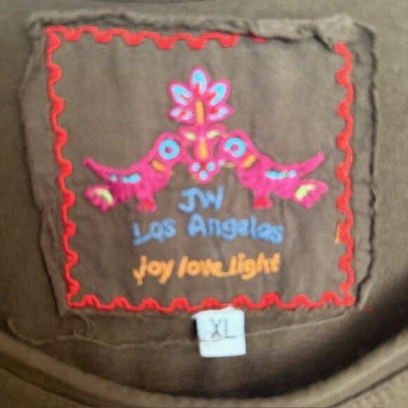 Johnny Was Los Angeles Brown Sleeveless Embroidered Boho Dress Size XL - Picture 7 of 10